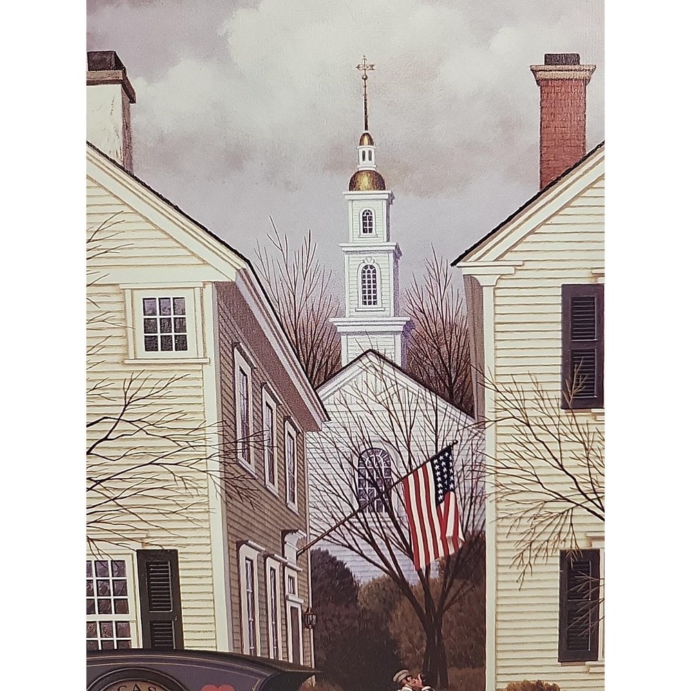 Farewell Kiss to Mrs. Jacob Amherst Charles Wysocki Milkman Americana Unframed - Picture 5 of 15